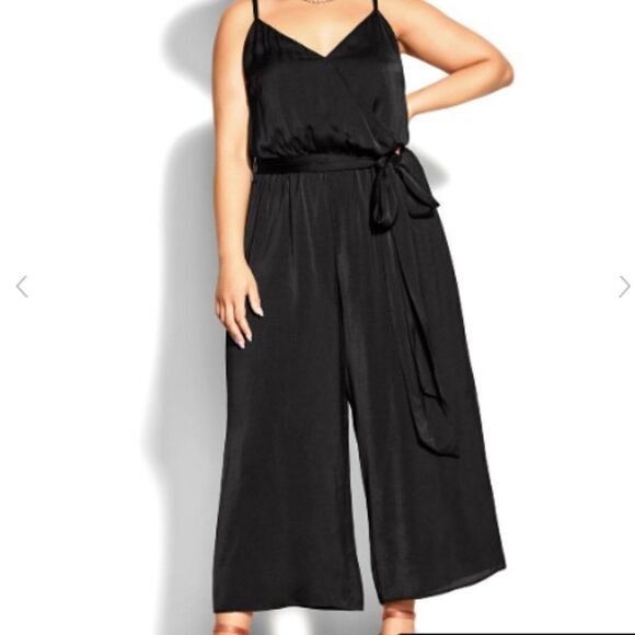 City Chic Pants - City Chic Black Jumpsuit